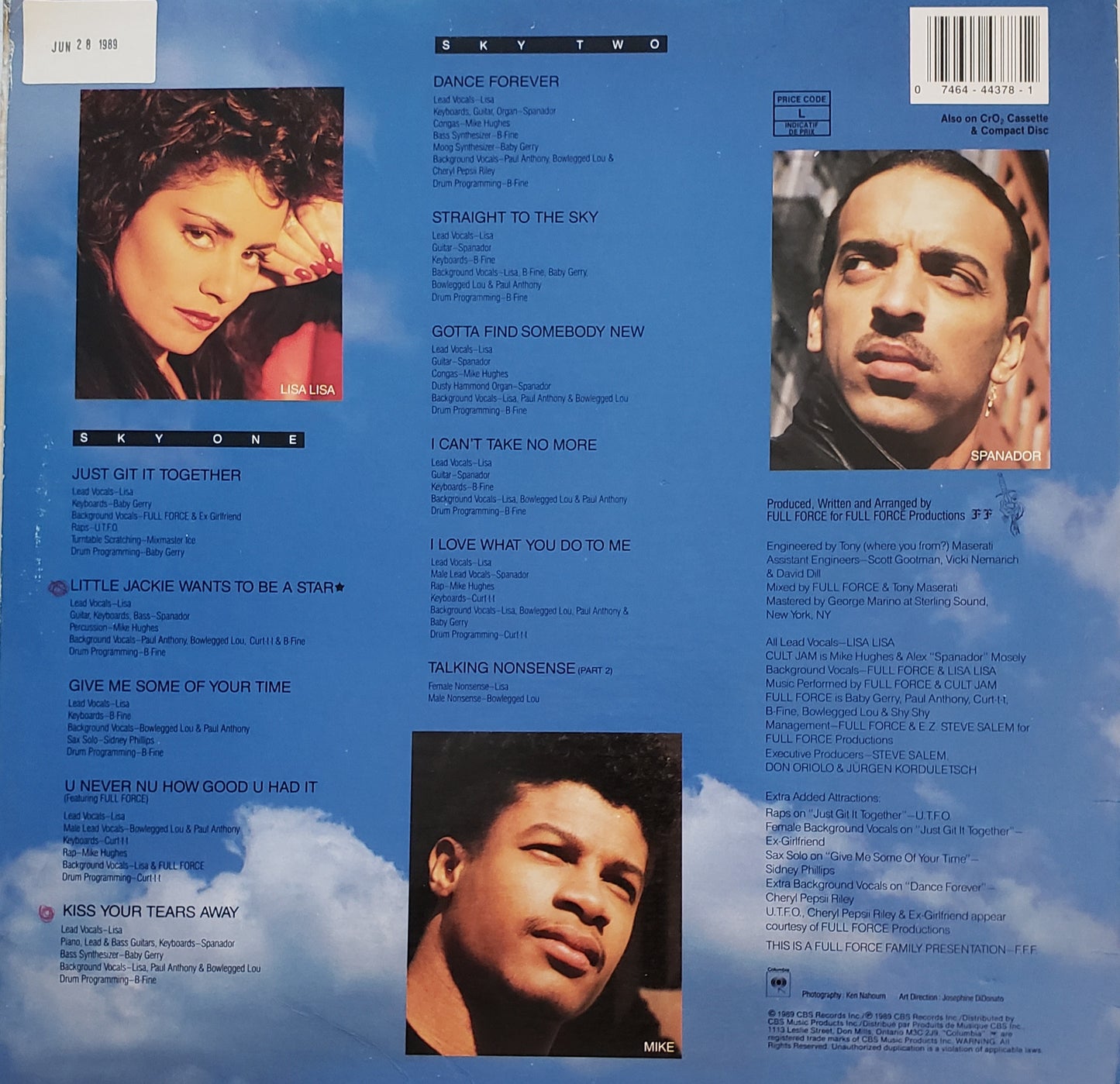 Lisa Lisa & Cult Jam – Straight To The Sky (LP Vinyl Album) Vintage!!