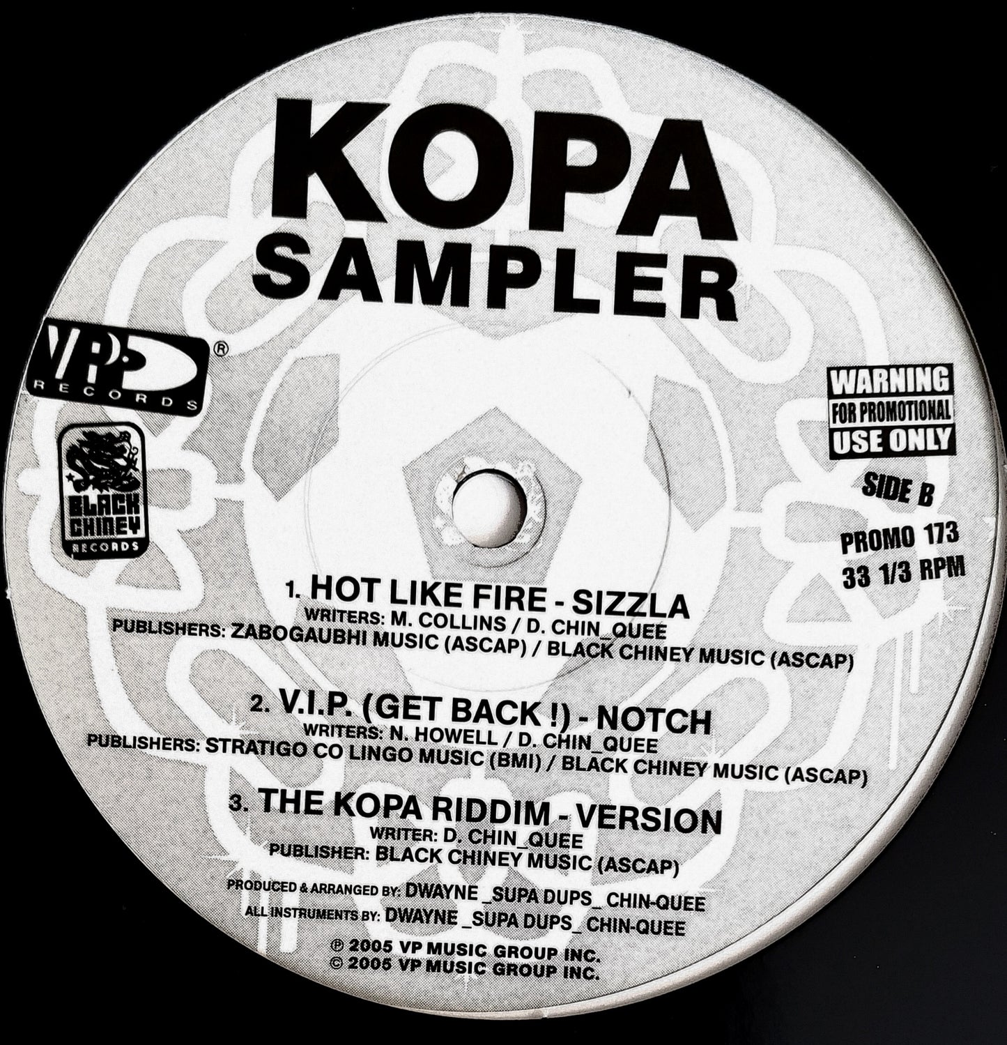 Kopa Sampler - Sean Paul, Elephant Man, Sizzla, Notch -VP Records -REGGAE