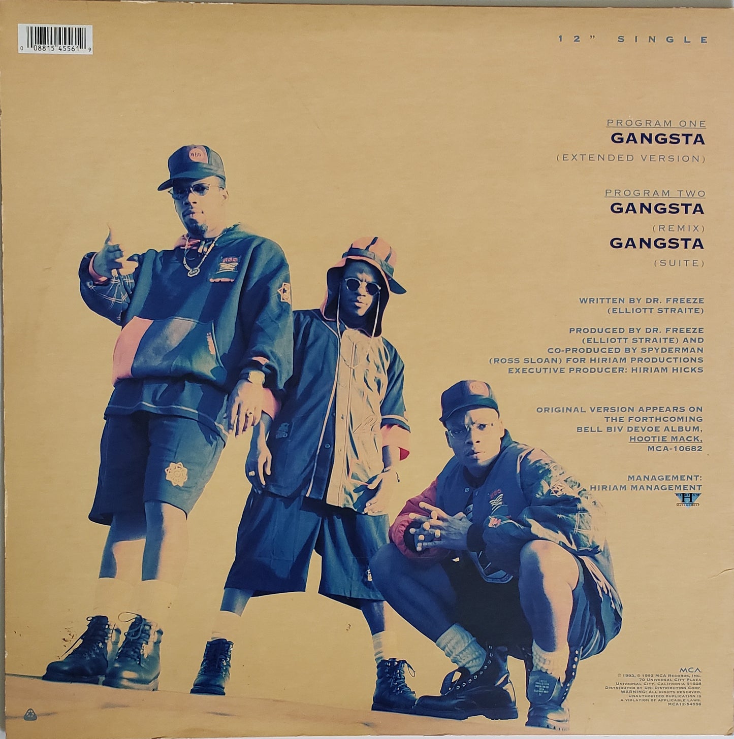 BELL BIV DeVOE -GANGSTA (12" Vinyl)