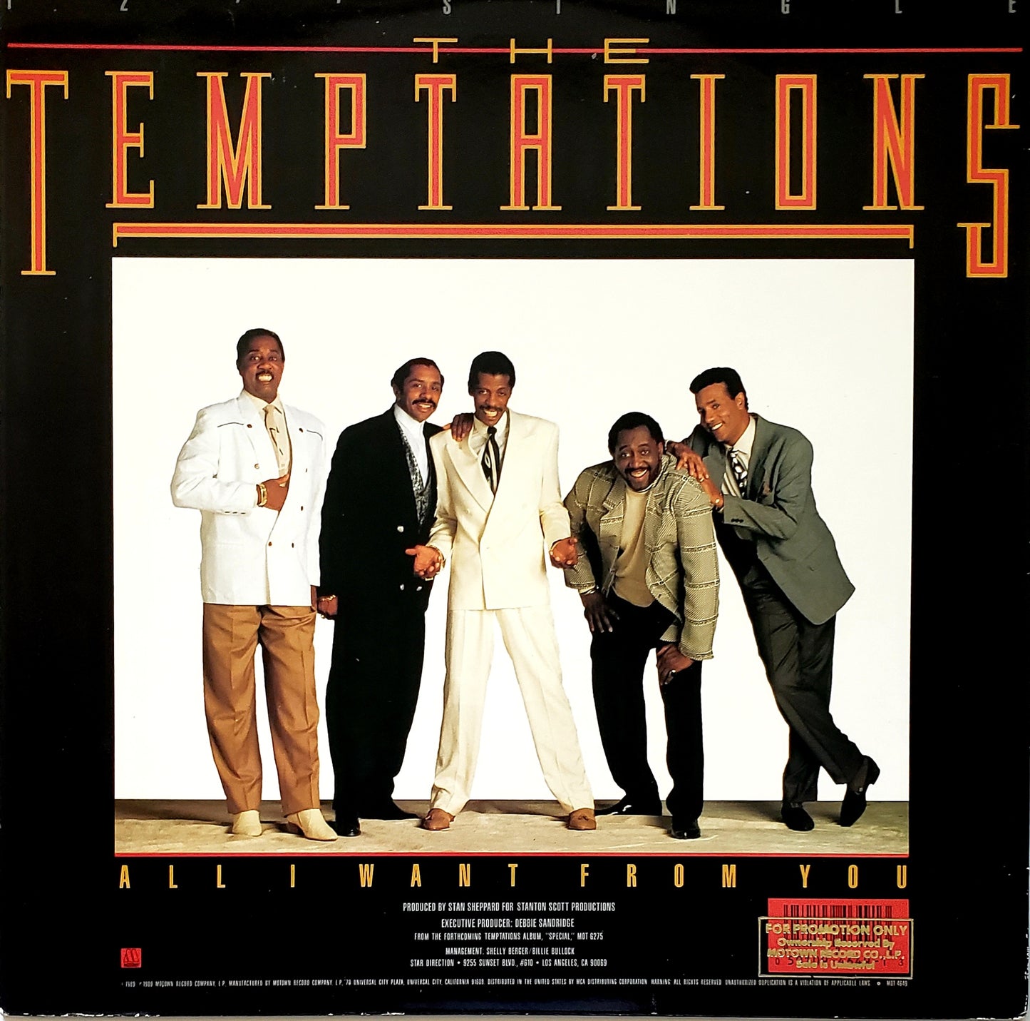 The Temptations - All I Want From You 12” Vinyl