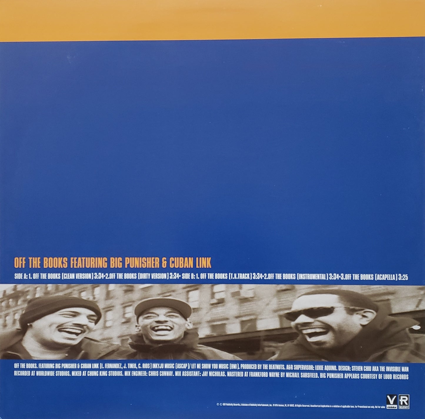 The Beatnuts Off The Books Big Punisher & Cuban Link-1997 12" Vinyl Vintage-RARE!!!
