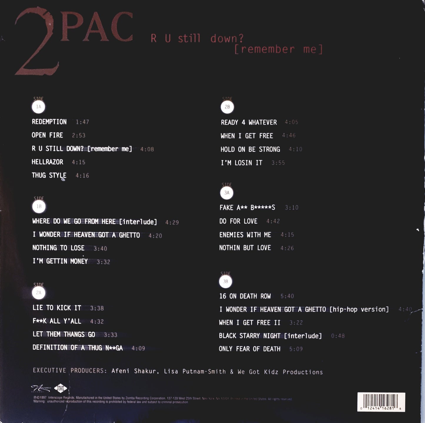 2PAC R U still down? {remember me} (3xLP Vinyl Record) NEW PRICE!!!