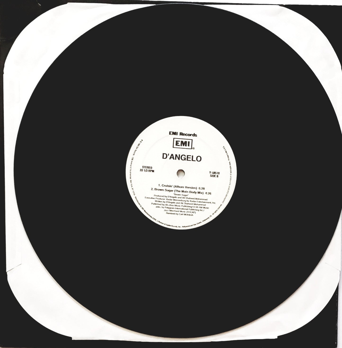 D’ANGELO CRUISIN- ALL NEW MIXES Cruisin'/Brown Sugar (Special 12" Vinyl)  RARE!!!