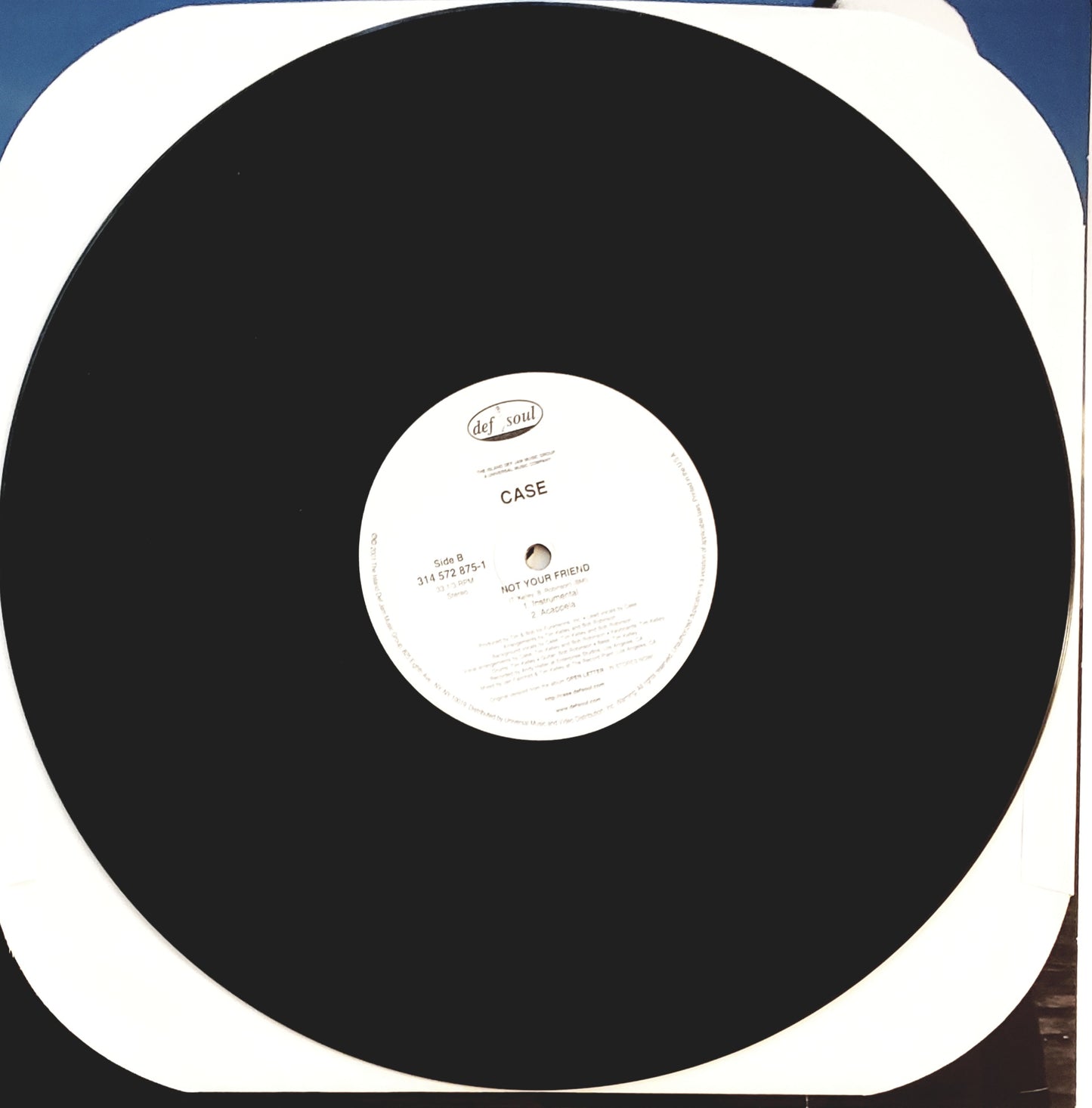 CASE -" Not Your Friend" (12" Vinyl Record)