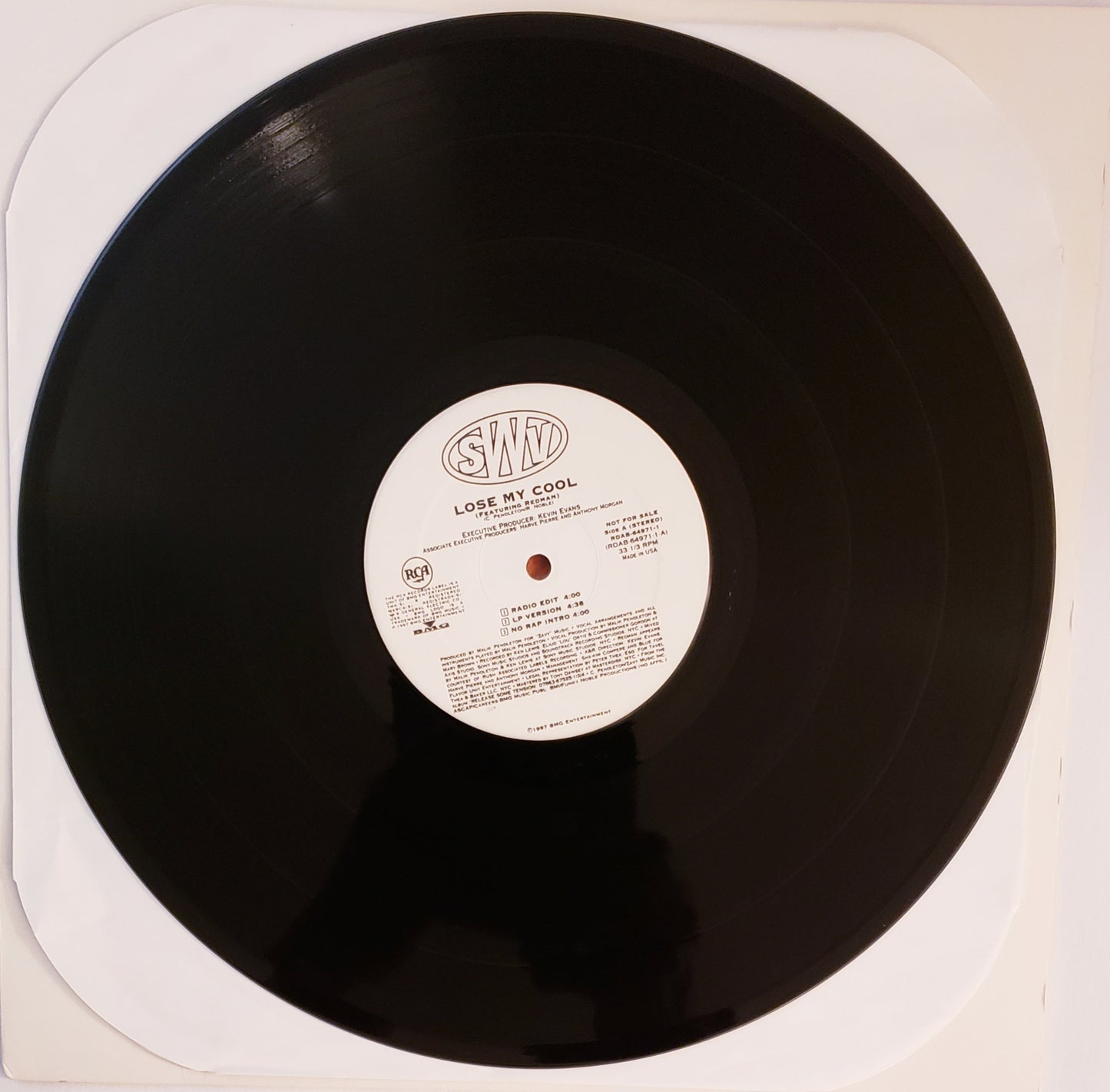 SWV Featuring Redman – Lose My Cool 12" Vinyl Record