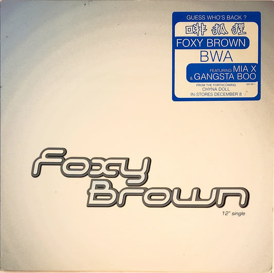 Foxy Brown & Jay Z "BWA / Paper Chase" (12" Vinyl Record))