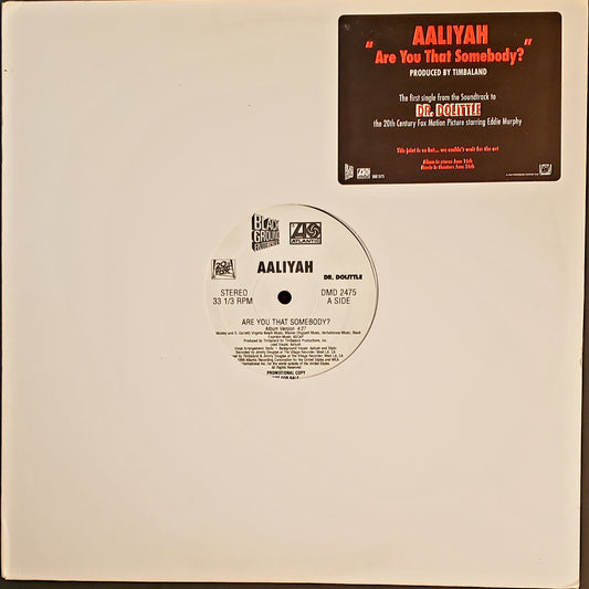 Aaliyah  "Are You That Somebody? " 12" Vinyl LP/ Classic Vintage!!!