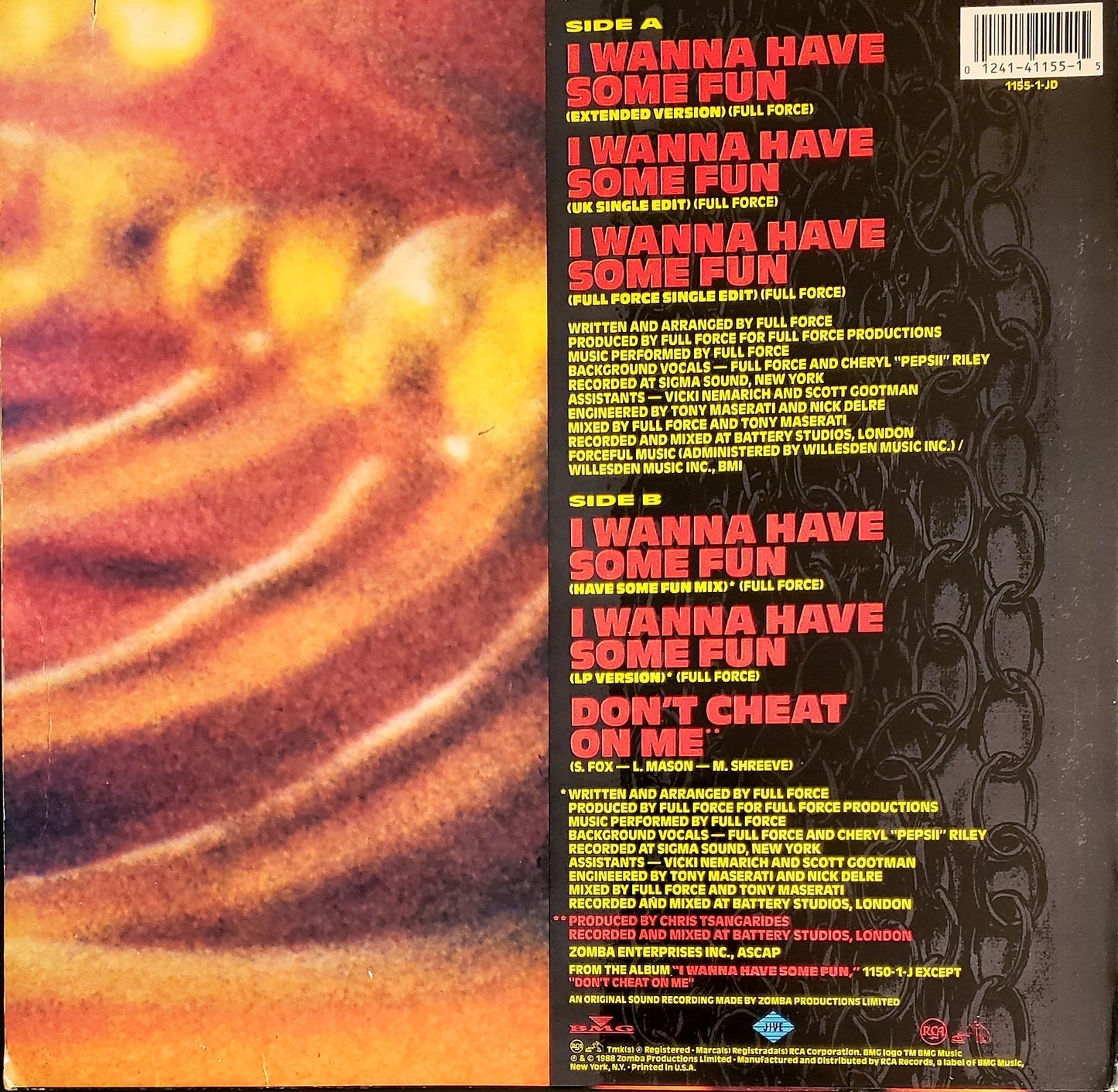 SAMANTHA FOX - I Wanna Have Some Fun -12" Vinyl LP Record