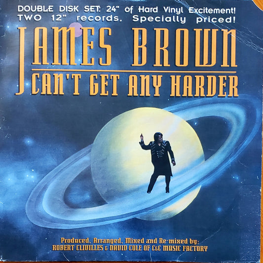 JAMES BROWN "CAN'T GET ANY HARDER" (2 DISC) 12" Single (2xLP Vinyl) RARE!!!