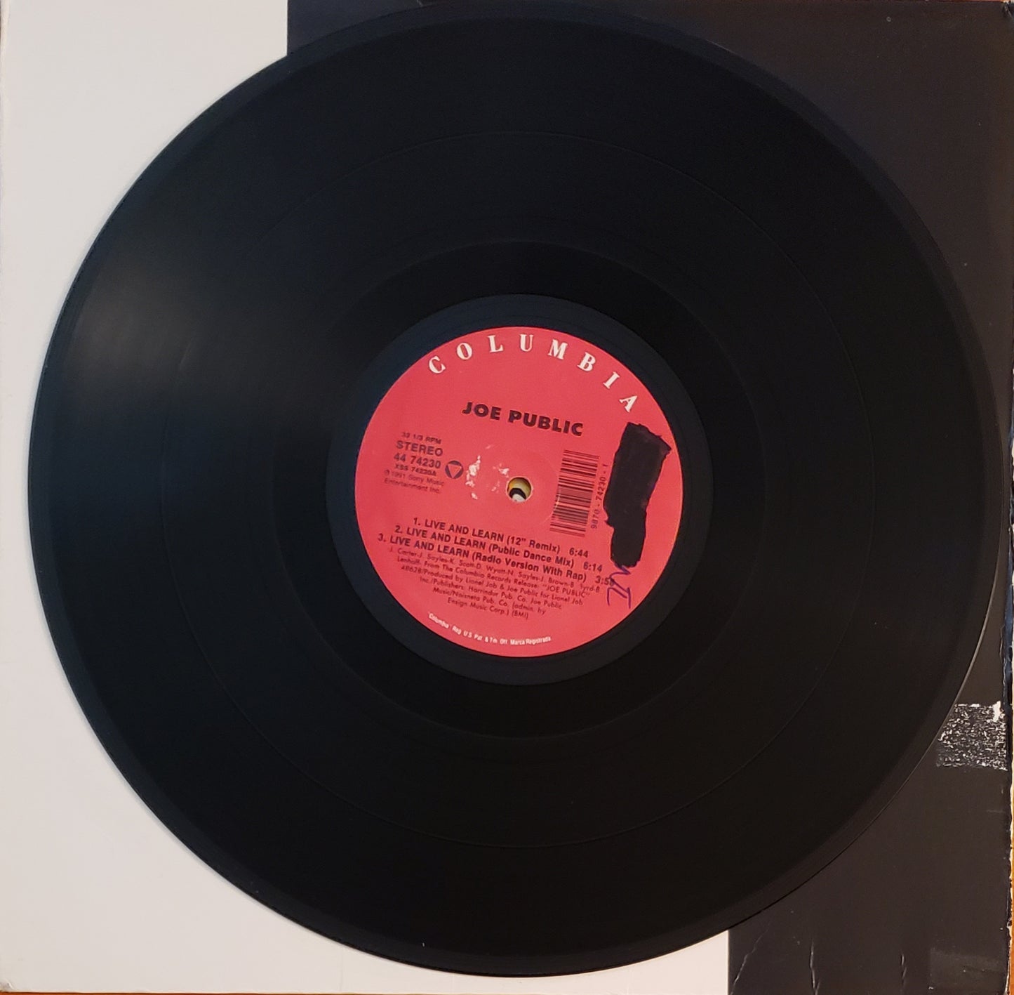 JOE PUBLIC LIVE AND LEARN (12” Vinyl Record)