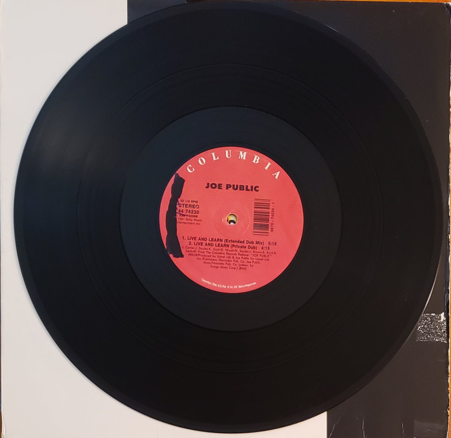 JOE PUBLIC LIVE AND LEARN (12” Vinyl Record)