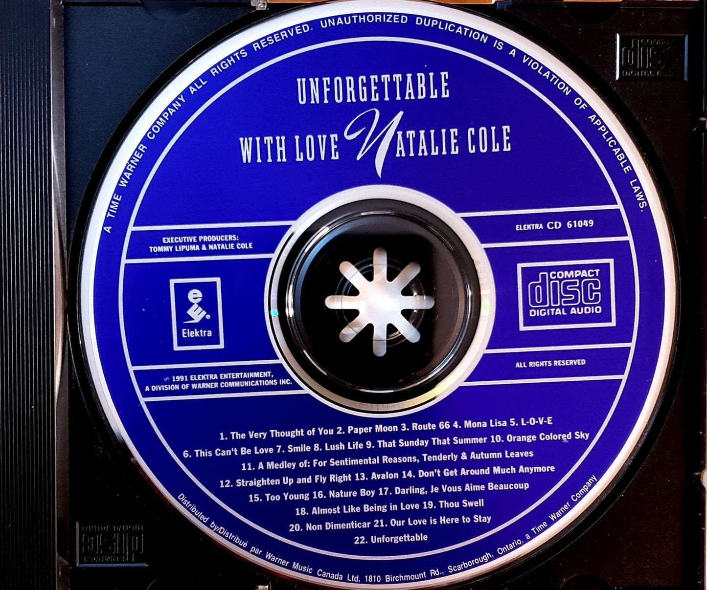 Natalie Cole  Unforgettable...With Love (CD Album)