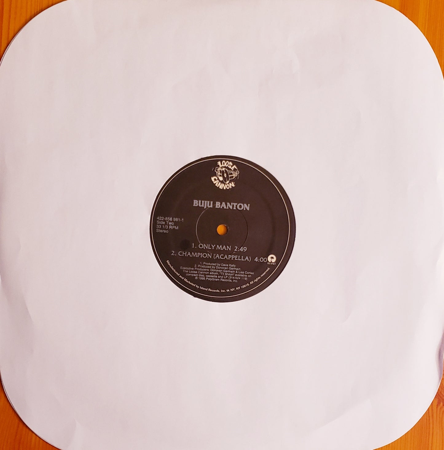 BUJU BANTON CHAMPION(Remix)/ONLY MAN (12" Vinyl) Reggae-RARE!!