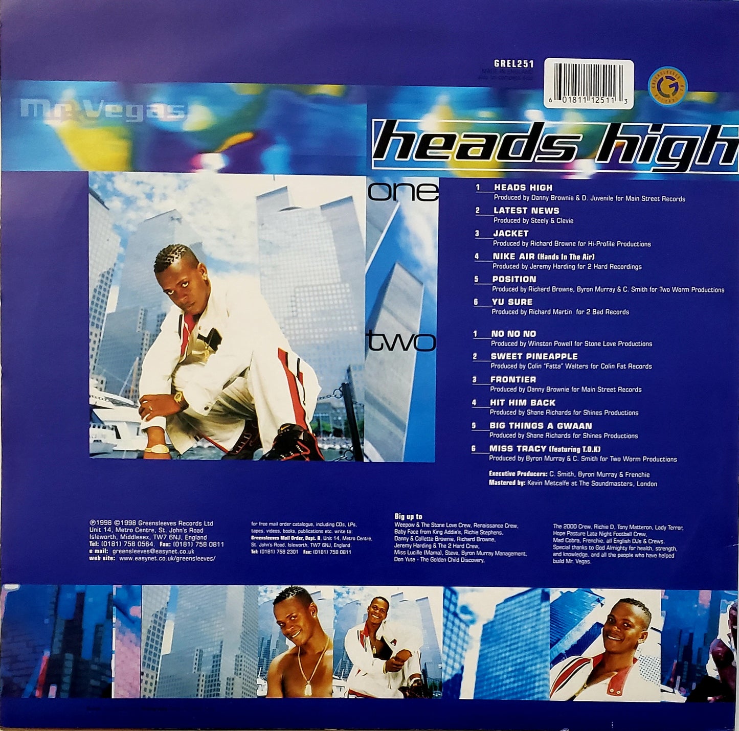 Mr. Vegas – Heads High  (Vinyl LP, Album) Dancehall Reggae-SALE!!!