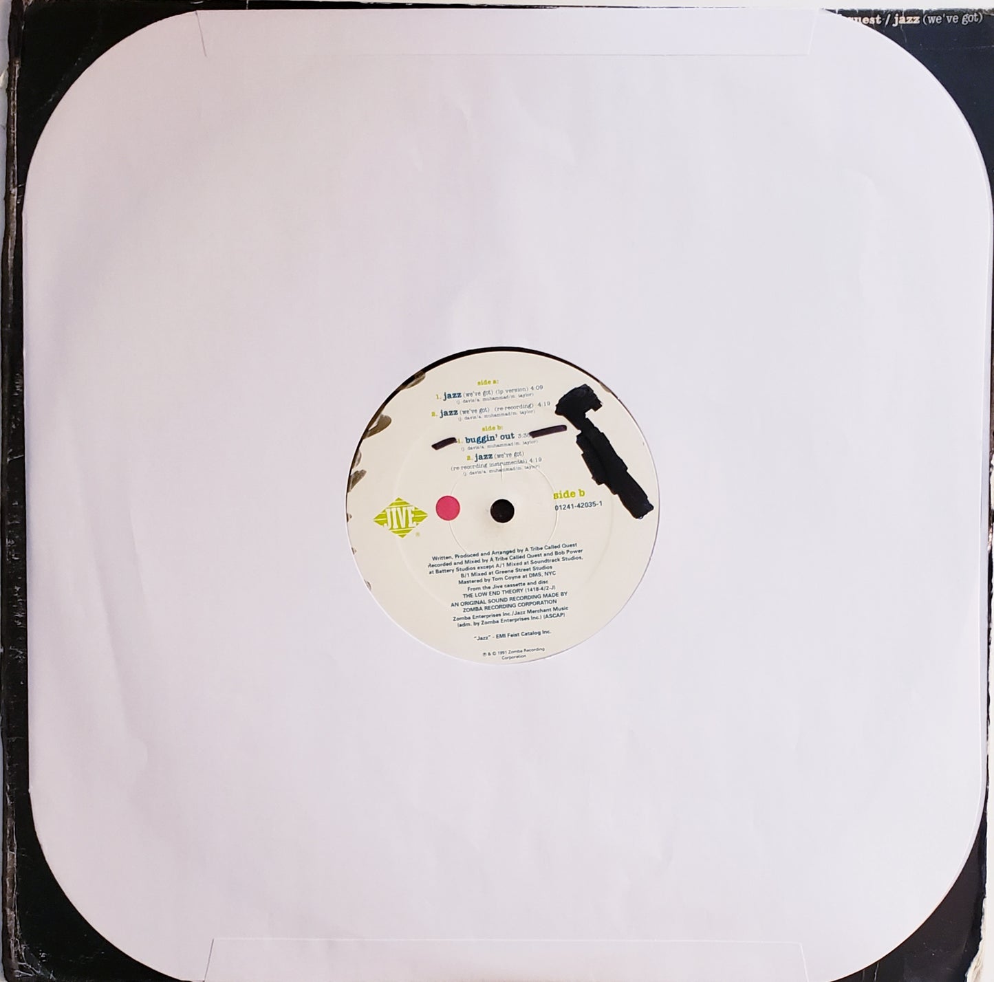 A TRIBE CALLED QUEST "JAZZ (We've Got/BUGGIN' OUT"(12" Vinyl) VINTAGE!!!