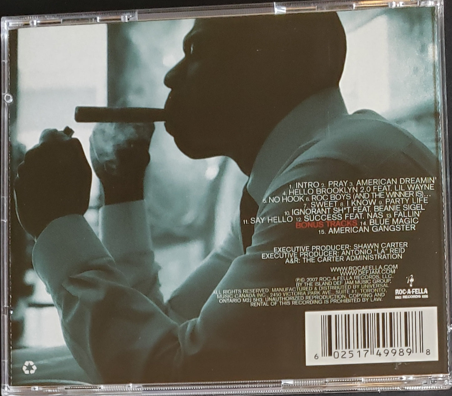JAY-Z "American Gangster" (CD Album)