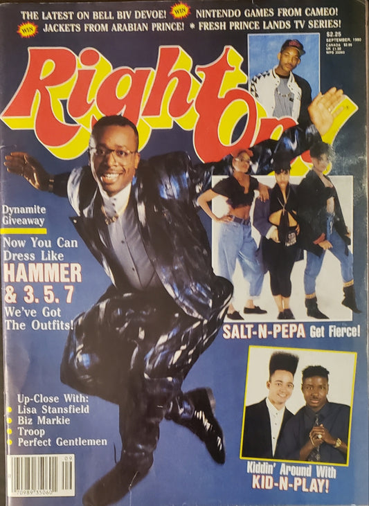 Right On Magazine-September 1990/Vintage