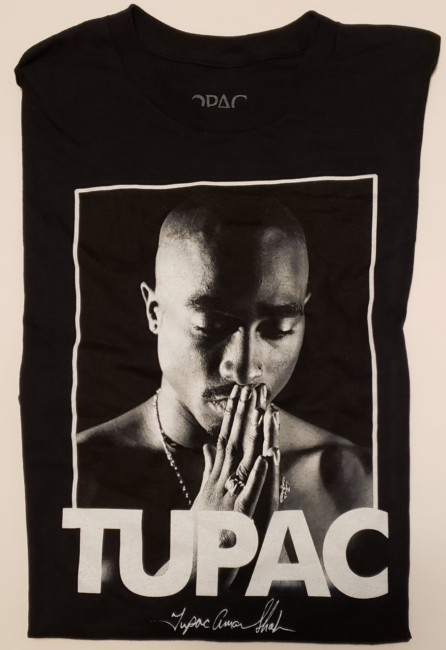 2PAC Praying Rap T-Shirt (XL/TG)