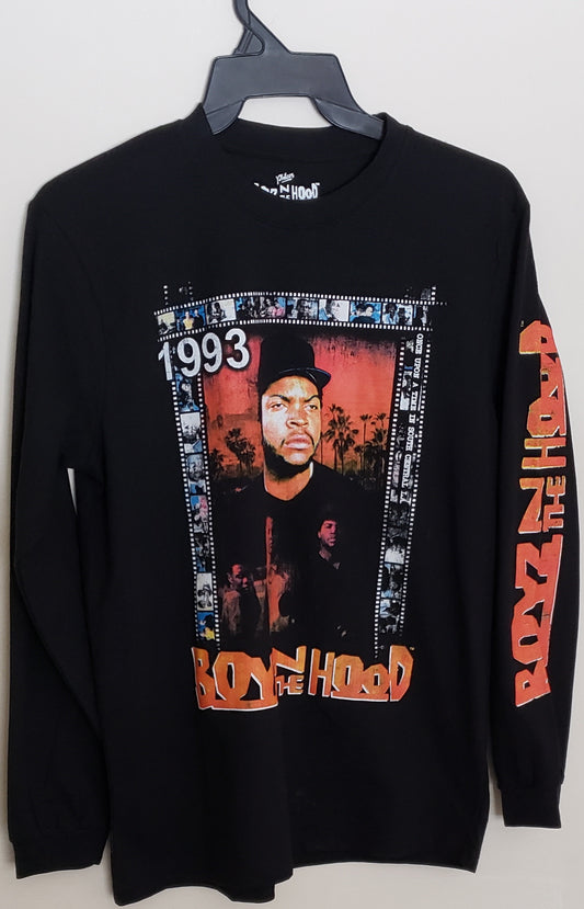 Boyz N The Hood Long Sleeve Classic Hip Hop Rap T-shirt (M/M)