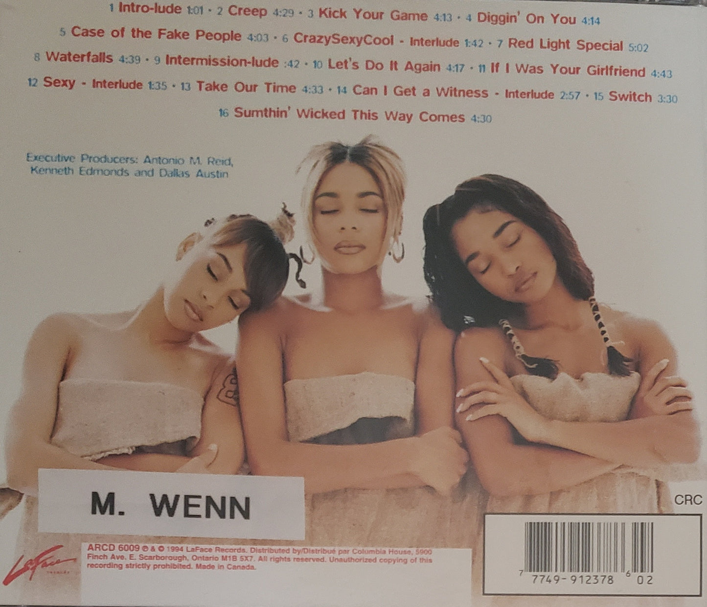 TLC "CrazySexyCool" (CD Album)