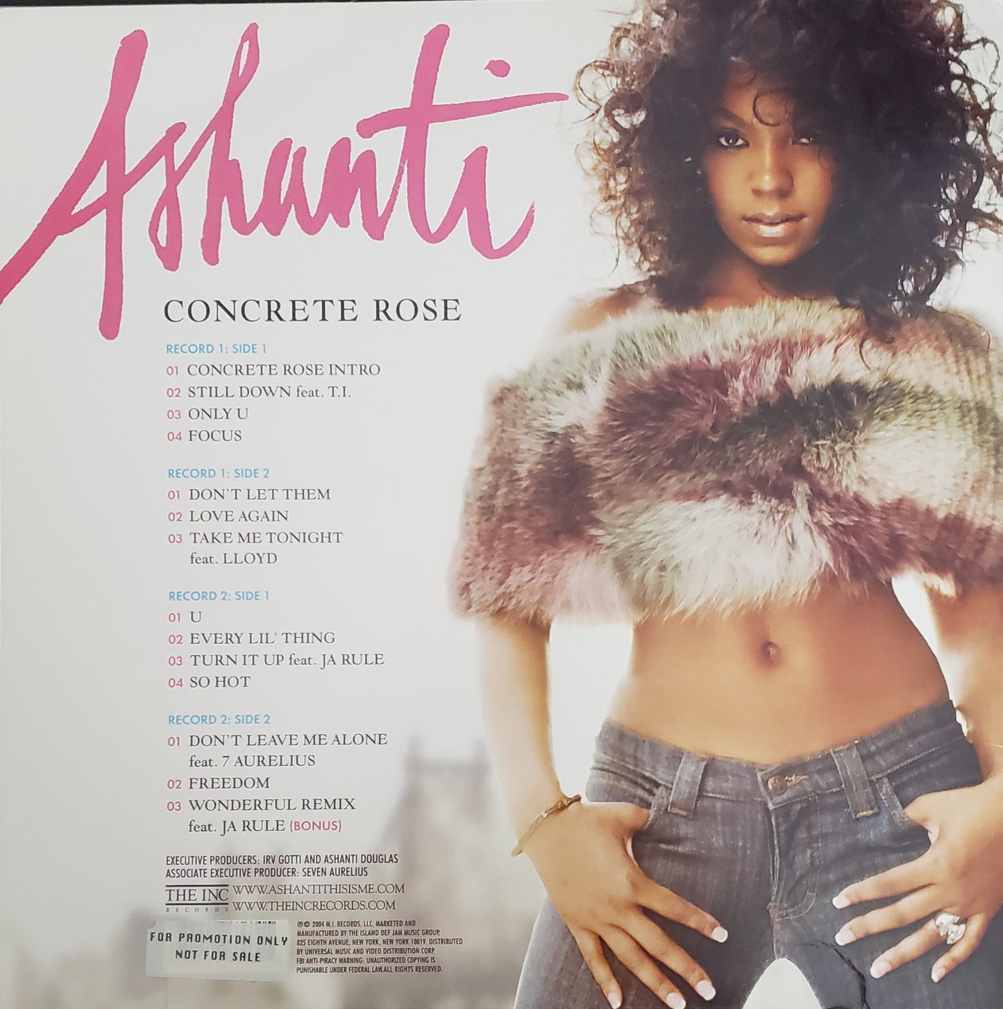 Ashanti / Concrete Rose(2X LP Vinyl Album) RARE!!