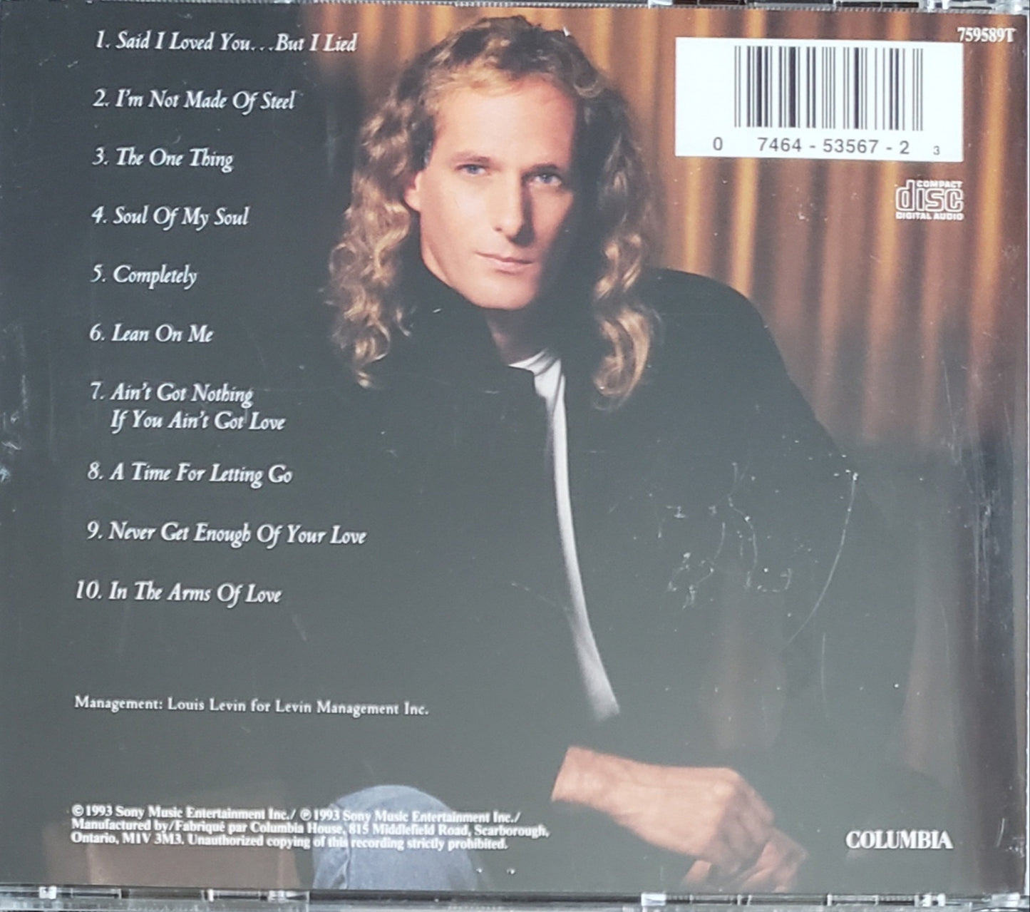 Michael Bolton "The One Thing"(CD)