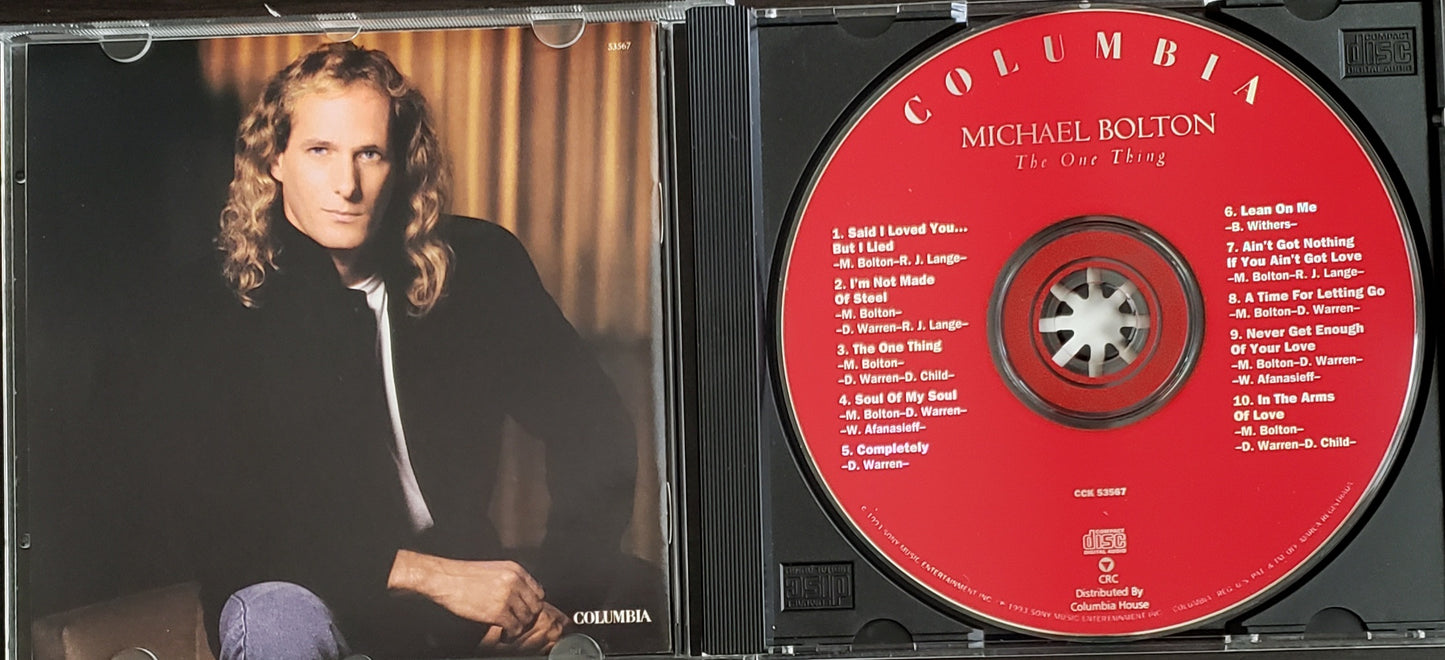 Michael Bolton "The One Thing"(CD)